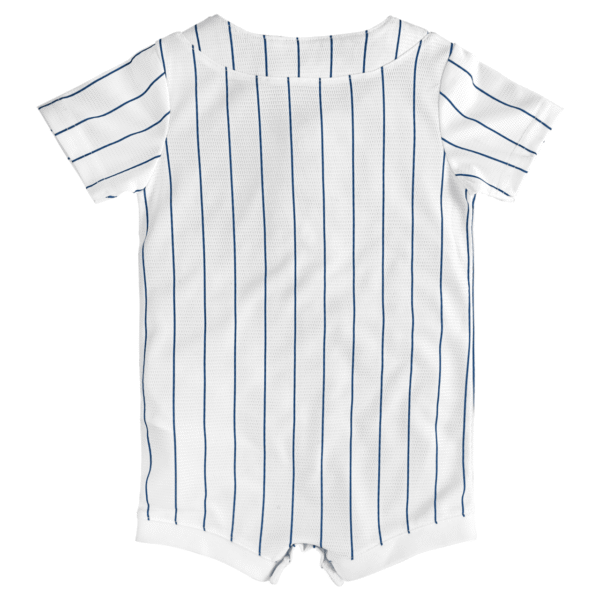 Yankees Baby Pinstripe Home Jersey Romper - Image 3