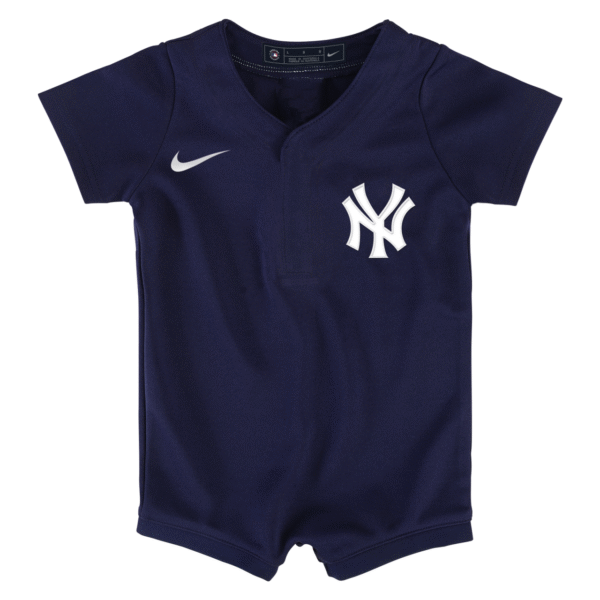 Yankees Baby Navy Cool Base Jersey Romper