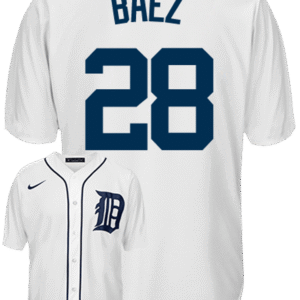 Javier Baez Youth Jersey - Detroit Tigers Replica Kids Home Jersey