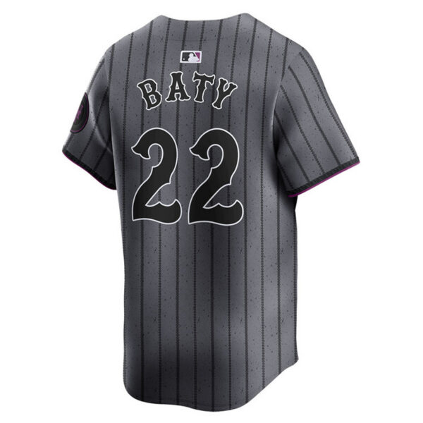 Brett Baty Youth City Connect Jersey - NY Mets 2024 Limited Kids Jersey - Image 2