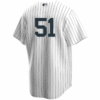Bernie Williams No Name Jersey - Yankees Limited Home Number Only Jersey