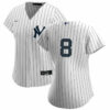 Yogi Berra No Name Ladies Home Jersey - Yankees Replica Home Number Only Jersey