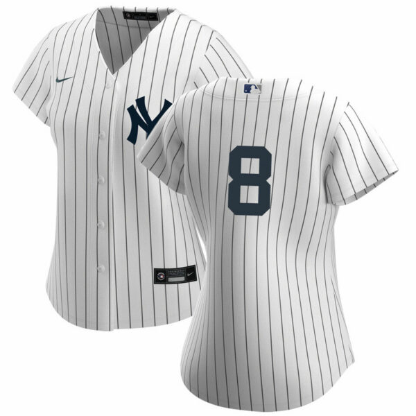 Yogi Berra No Name Ladies Home Jersey - Yankees Replica Home Number Only Jersey
