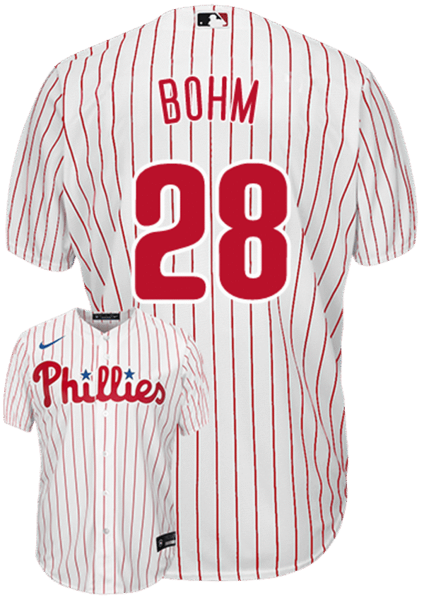 Alec Bohm Youth Jersey - Philadelphia Phillies Replica Kids Home Jersey