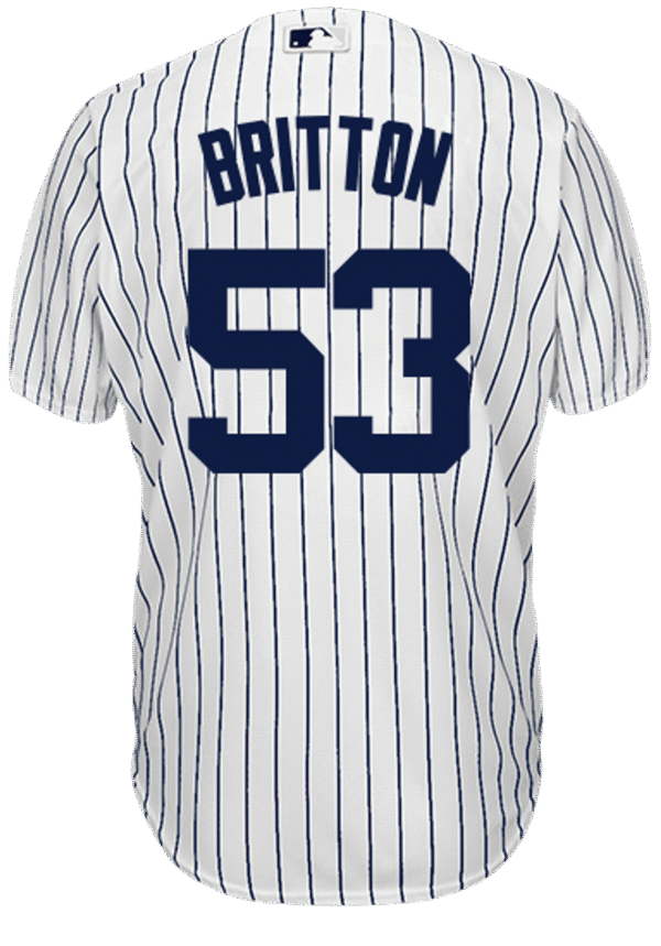 Zack Britton Jersey - NY Yankees Replica Adult Home Jersey