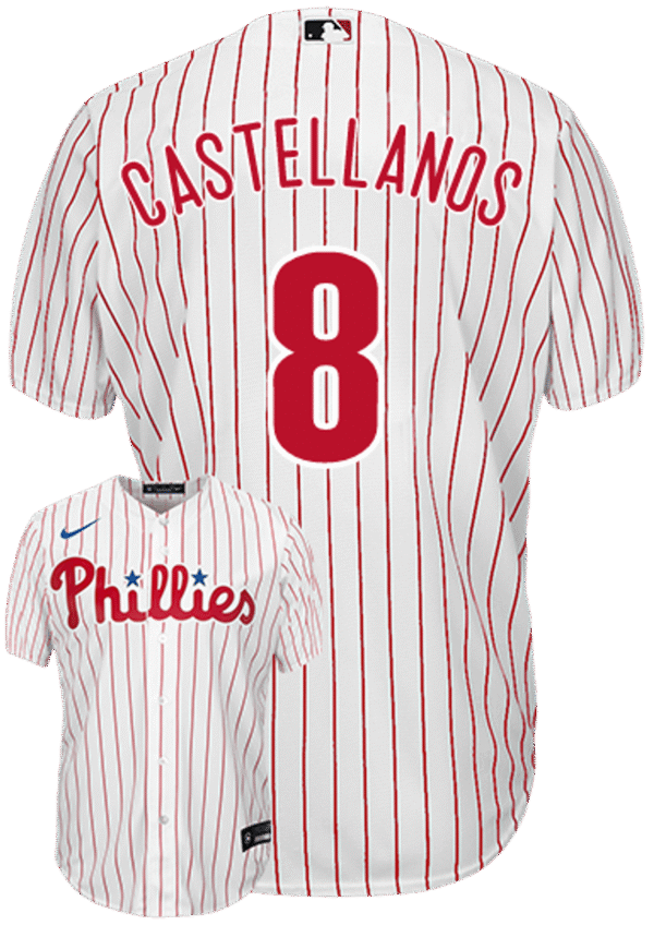Nick Castellanos Youth Jersey - Philadelphia Phillies Replica Kids Home Jersey