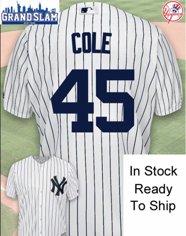 Gerrit Cole Toddler Jersey - NY Yankees Replica Toddler Home Jersey - Image 4