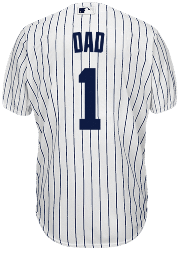 #1 DAD NY Yankees Adult Home Jersey