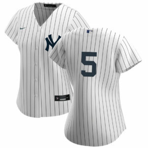 Joe Dimaggio No Name Ladies Home Jersey - Yankees Replica Home Number Only Jersey