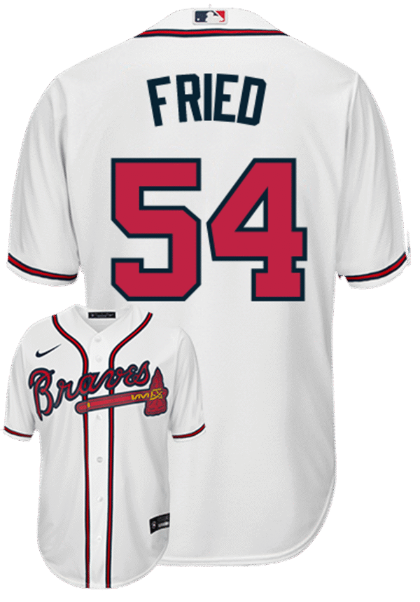 Max Fried Youth Jersey - Atlanta Braves Replica Kids Home Jersey
