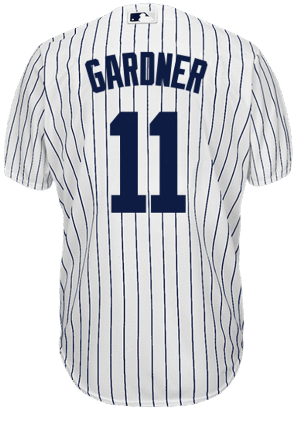 Brett Gardner Jersey - NY Yankees Replica Adult Home Jersey