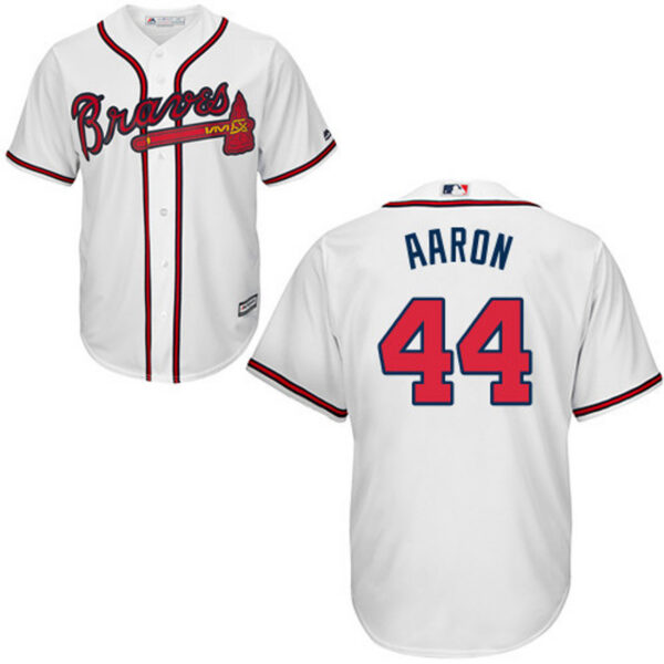 Hank Aaron Youth Jersey - Atlanta Braves Replica Kids Home Jersey - Image 4