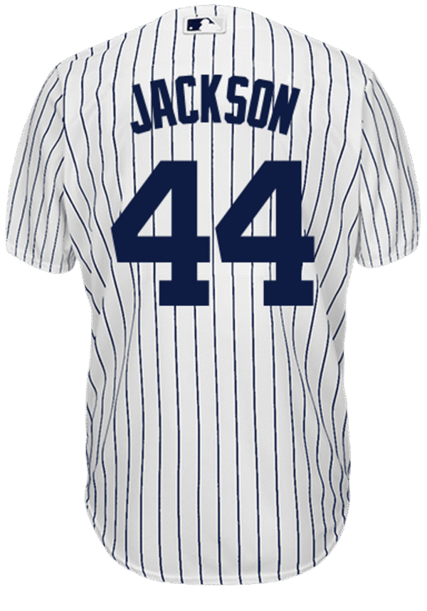 Reggie Jackson Jersey - NY Yankees Pinstripe Cooperstown Replica Throwback Jersey