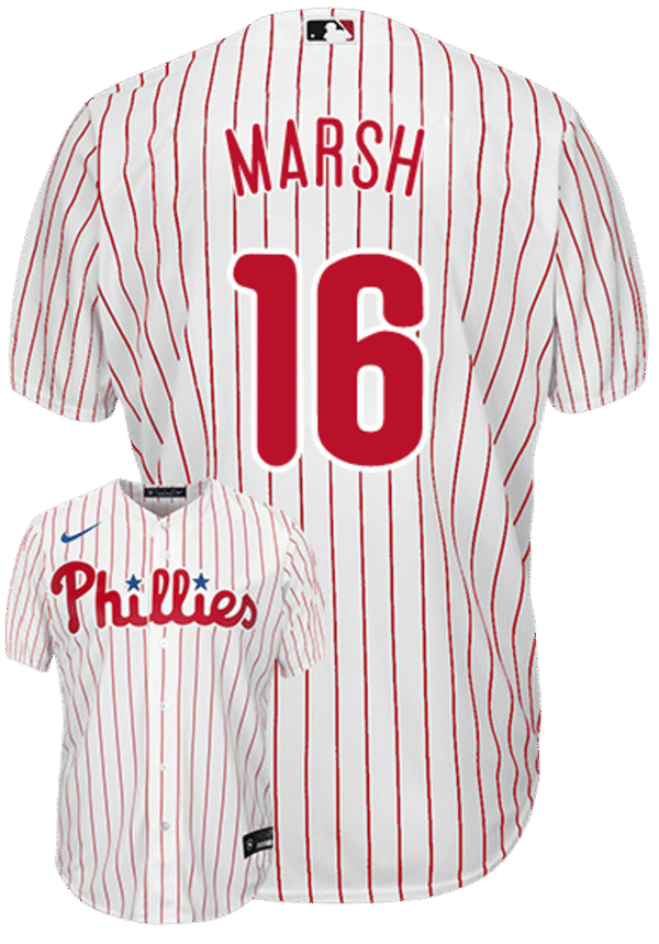 Brandon Marsh Youth Jersey - Philadelphia Phillies Replica Kids Home Jersey