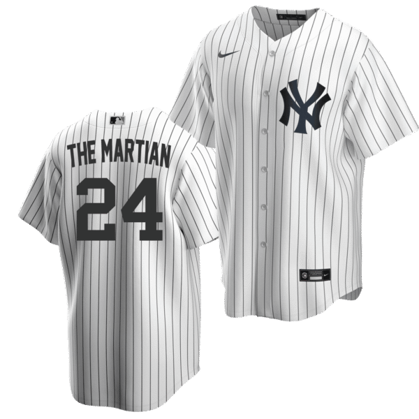 The Martian Jersey - Jasson Dominguez NY Yankees Replica Adult Home Jersey