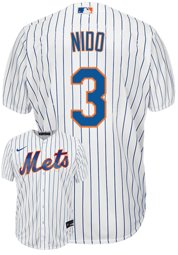Tomas Nido Youth Jersey - NY Mets Replica Kids Home Jersey