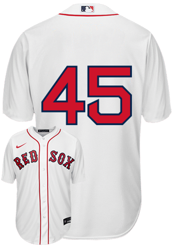 Pedro Martinez No Name Jersey - Boston Red Sox Replica Number Only Adult Home Jersey