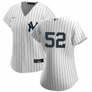 CC Sabathia No Name Ladies Home Jersey - Yankees Replica Home Number Only Jersey