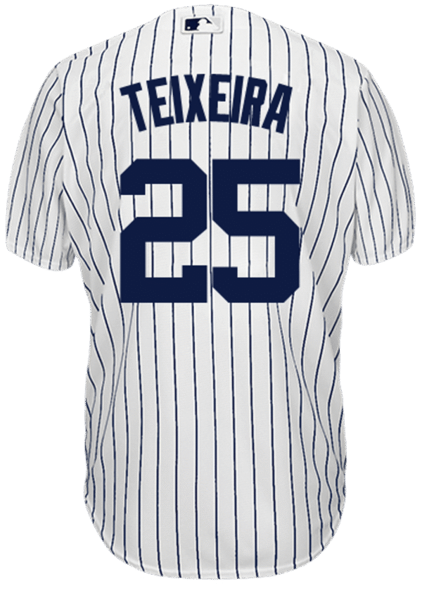 Mark Teixeira Youth Jersey - NY Yankees Replica Kids Home Jersey