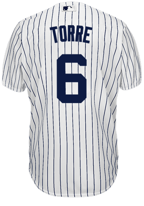 Joe Torre Youth Jersey - Yankees Replica Home Jersey