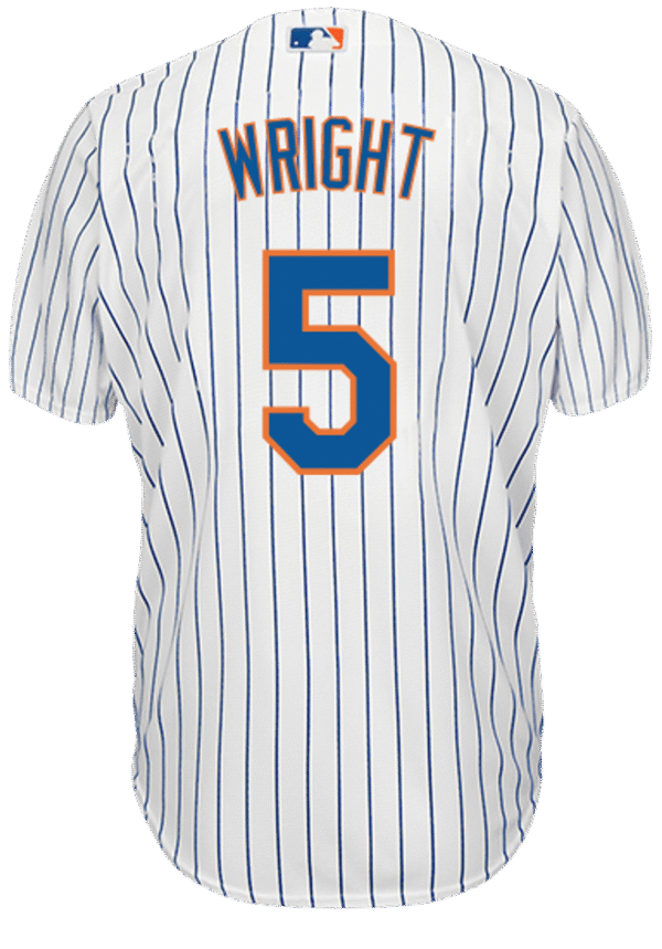David Wright NY Mets Replica Adult Home Jersey
