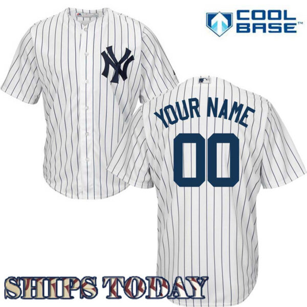 NY Yankees Replica Personalized Home Jersey - Image 5